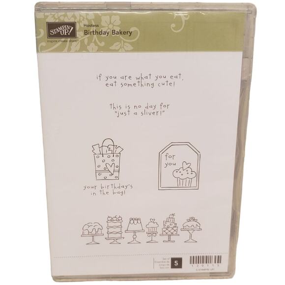 Stampin Up Stamp Set Birthday Stamp Set Birthday Bakery Hostess Stamp Set - Picture 1 of 3